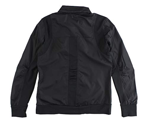 Veste zippée adidas bimatière bicolore noir et gris clair