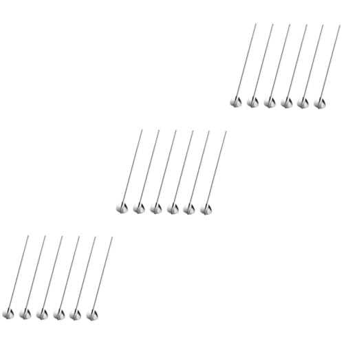 BESTonZON 18pcs Stainless Steel Heart Shape Metal Drinking Straw Reusable Straws Cocktail Spoons Set for Cold Drinks