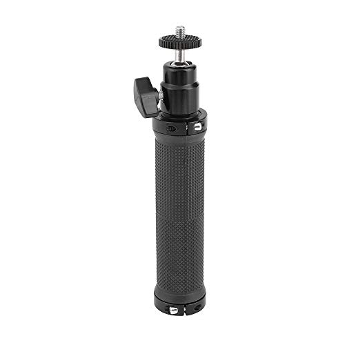 Poignée en caoutchouc rotule 1/4 orientable 360 pour stabiliser accessoire photo noir