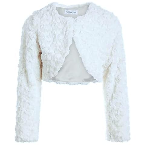 Bonnie Jean Faux Fur Shrug Jacket Cover