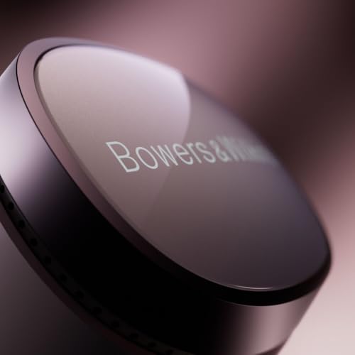 Image of Bowers & Wilkins Pi8 True Wireless Noise Cancelling Earbuds with Bluetooth aptX, 24-bit Wireless Connection, Audio Retransmission, and 6 Built-in Microphones - Pale Mauve
