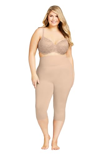 Women's Plus Size Seamless Hi Waist Capri