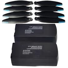 Drone Battery Kit, for S132 Drone Lipo Battery with Propeller Props Blade Kit Spare Part for S132 Drone Replacement Accessory