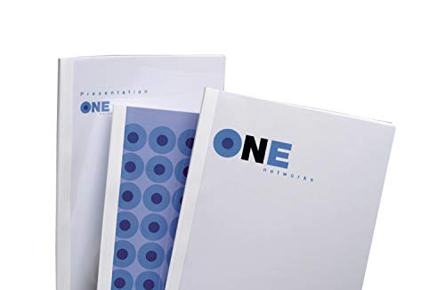 GBC TC080070 - Carpeta térmica OPTIMAL DIN A4 portada PVC 180 micras contraportada cartulina 250 grs 1,5 mm (caja 100) color blanco