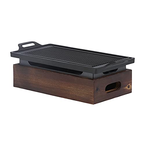 ANKROYU Bandeja Para Hornear Barbacoa Multifuncional, Sartén De Hierro Fundido Antiadherente Para Parrilla Coreana, Placa Para Barbacoa Sin Humo, Ideal Para Cocina Y Parrillada