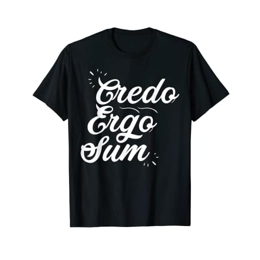 Credo Ergo Sum – Latino, profesor, estudiante Camiseta