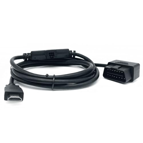 JUTA OBD2 to HDMI Plug Monitor Interface Replace Cable Fit for Edge CS2 CTS2 CTS3 Replace #H00008000 OBDII to HDMI Monitor/Tuner/Insight - [73.2 inches/186 cm]