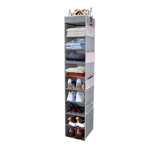 roomtalk Hängendes Schuhregal, 10 Fächer, Grau