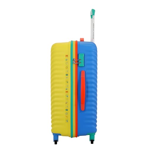 Image of American Tourister Splash SP 66 cm Small Check in Polypropylene (PP) Hard 8 Wheels Spinner Kid Luggage /Suitcase /Trolley Bag for Travel (Super Sonic)