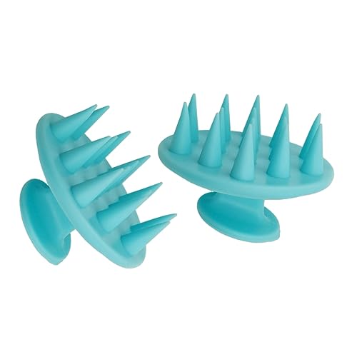 UTHCLO Cepillo De Baño Masajeador De Cuero Cabelludo Cepillo De Pelo De Silicona Verde Flexible Para Lavado Antiestrés Uso Diario Spa Cuidado Personal