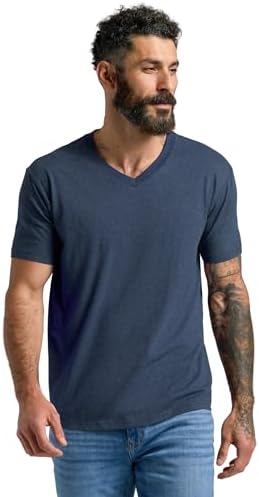True Classic Mens V Neck T Shirts – Cotton V Neck Shirts for Men, V-Neck Mens T-Shirts and Undershirts for Men Pack/Singles