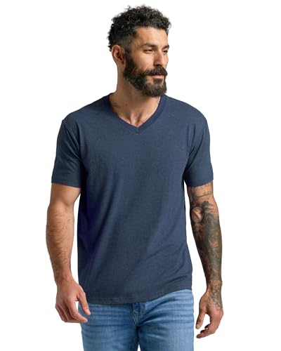 True Classic Mens V Neck T Shirts – Cotton V Neck Shirts for Men, V-Neck Mens T-Shirts and Undershirts for Men Pack/Singles