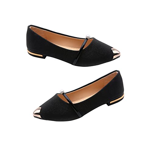 Zapatos planos de perla cómodos para lucir elegante y fresca este verano