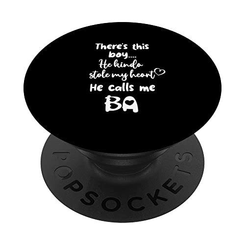 Vietnam Vietnamese Grandma Grandmother This Boy Calls Me Ba PopSockets Swappable PopGrip, Black