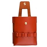 Leather Golf Flask Holders - Premium PU Holster with Multi-Slot Storage for Tees Balls Tools, Non-Slip Portable Bag Accessory | Practical Accessories for Men Women Course Drinking Outdoors