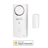 Energiesparende & Einfache Installation: Das Bluetooth 5.0 im HomeKit Türalarmsensor bietet eine schnelle und stabile Konnektivität. 2xAAA normale Alkali-Batterien versorgen das smarte Gerät für bis zu 15.000 Stunden Standby-Zeit. Die verbleibende Akkuleistung kann von Apps überprüft werden. Dieser drahtlose Alarm kann einfach auf Oberflächen von Tür/Fenster/Tor eingesetzt werden.