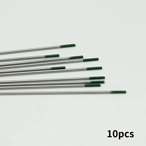 Welding Knight Tig Welding Tungsten Electrodes Wp Pure Tungsten 10Pk (1/16", Green) #TOP3
