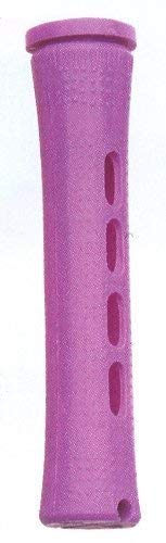 Diane Long Cold Wave Rods with Rubber Bands for Hair Curling and Perm Styling - Orchid - DCW3 - 3 Dozen (36 pcs)