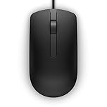 Dell MS116 - Mouse - Optical - 2 Buttons - Wired - USB - Black - Retail - for Inspiron 17R 57XX, 17R 7720, Latitude D630, Optiplex 50XX, 5250, 90XX, XPS One 27XX