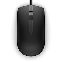 Dell MS116 - Mouse - Optical - 2 Buttons - Wired - USB - Black - Retail - for Inspiron 17R 57XX, 17R 7720, Latitude D630, Optiplex 50XX, 5250, 90XX, XPS One 27XX