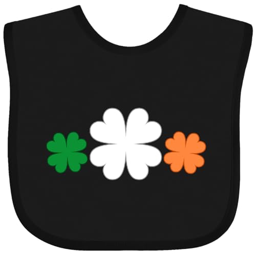 inktastic Irish Flag Clovers Baby Bib