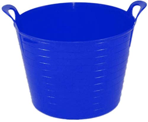 Large Medium Small Flexi Tub Garden Home Flexible Colour Storage Container Bucket Polyethylene Flex Tub- MADE IN U.K. (Blue, Large 40/42 Litre) — image 1