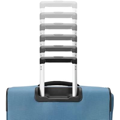 Samsonite Soft-Sided 29-Inch Lightweight Large Checked Expandable Element Suitcase: Durable, 360 Spinner Wheels, Adjustable Telescopic Handle, 2 Front & 1 Side Pocket- Captains Blue
