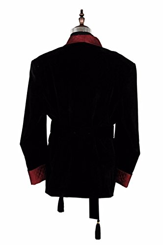 Zainabexports Mens Christmas Party Wear Black Velvet Smoking Jackets Blazers (L)3