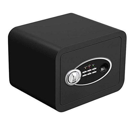 Coffre-fort en acier rose avec clé de secours pour bijoux