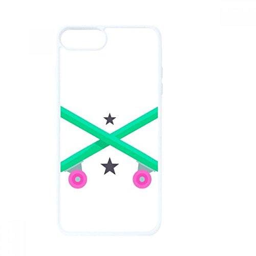 Coque iPhone SE 2 Évite les Rayures Style Sports d'Hiver Rose Vert Tendance