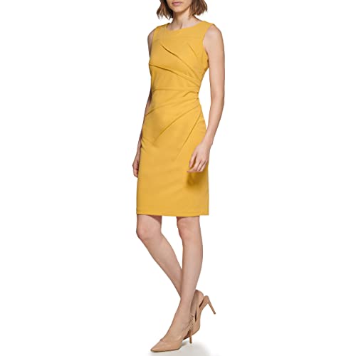 Image of Calvin Klein Women's Sleeveless Fitted Cocktail Sheath Dress