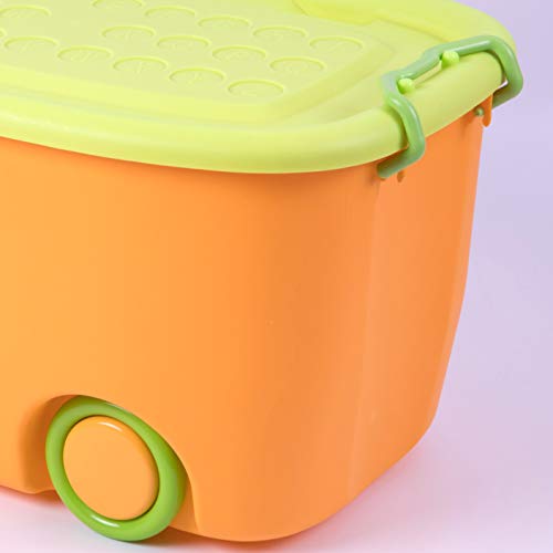 Basicwise Qi003221 Stackable Toy Storage Box With Wheels, #TOP3