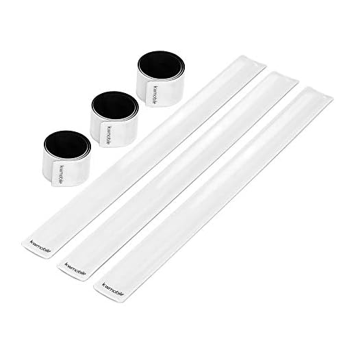 kwmobile Reflective Slap Bands (Set of 6) - Reflector Snap Band Strips - Armband Strip Bracelets for - Party Accessory - Decorative Outerwear
