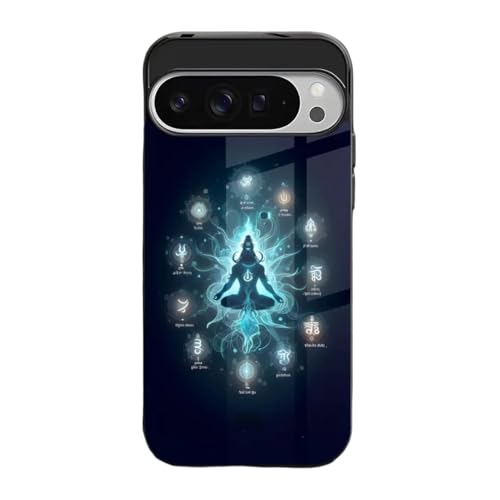 Image of MILLION CASES Awakened Spirit Spectra Case for Google Pixel 8a, Google Pixel 8a Back Cover Case(2024) - PC | Midnight Black