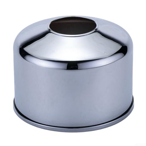 Camping Essential - Funda metálica para bidones de gas de 230 g (plata)