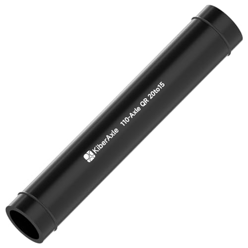 KiberAxle Bike Hub Quick Release Adapter 20mm to 15mm Spacing, Mountain and Road Bike Aluminum Alloy Thru Axle 110mm