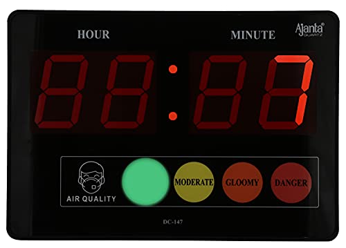 Image of Ajanta Digital Wall Clocks (DC-147-Black)
