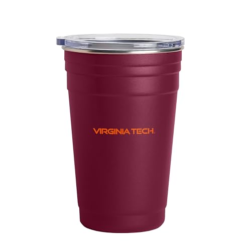 Image of Logo Brands NCAA 22 oz Stainless Steel Tailgate Cup -Double Wall Vacuum-Sealed Durable For Hot & Cold Drinks, Perfect for Gameday & Tailgating