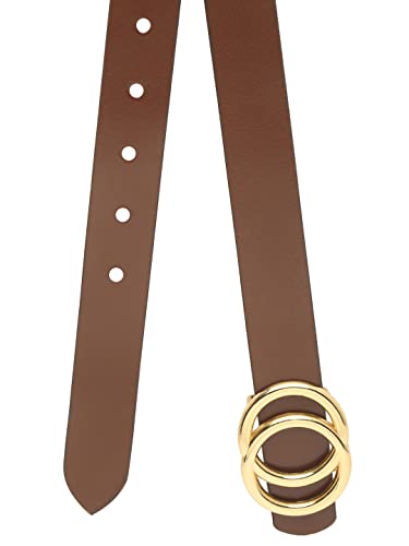 Image of TEAKWOOD LEATHERS Leather Belt for Women Belts Regular Fit Casual Formal Dress Jeans & Fashion Ladies Belts for Women Belts Regular Fit Belt Any Season | Fashion Belt for Women | T BT W 01