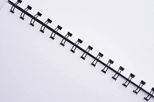 Large Dot Grid Spiral Bound Notebook - 8.5 X 11 Dotted Bullet Grid Journal, Premium Paper For Layout Design, Drawing Or Writing #TOP5