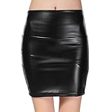 Szene: Geeignet für Nachtleben, Nachtclubs, Cocktails, Cocktails, Heimkehr, Freizeit, Abschlussball, Bankett, Abschlussball, Brautdusche, Abend, Vegas-Reisen, Bar. Wetlook Mini-Rock Gogo Clubwear PU Rock Minirock Kurzer Rock Einen Rock