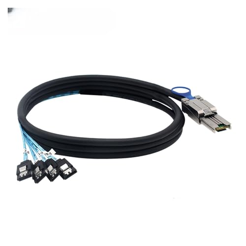 Cable S/AS 26Pin SFF-8088 macho a 4 SATA 7Pin hembra 1 m