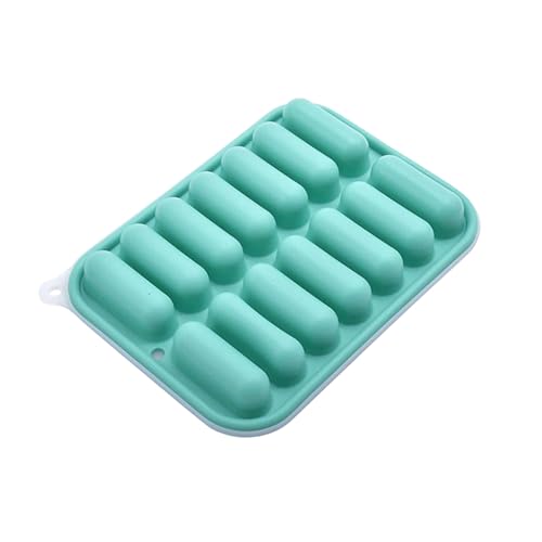 Bandeja de silicona para cubos de hielo con tapa miniatura 1
