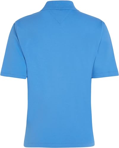 Tommy Hilfiger 1985 REG Pique Polo SS Kurzarm Poloshirts Damen, Blau (Blue Spell), XXS 5