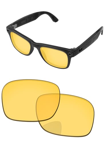 Image of Replacement Lenses for Ray-Ban Meta Wayfarer RW4006 & RW4012 50mm AI Glasses - Photochromic, Anti Blue Light Lens