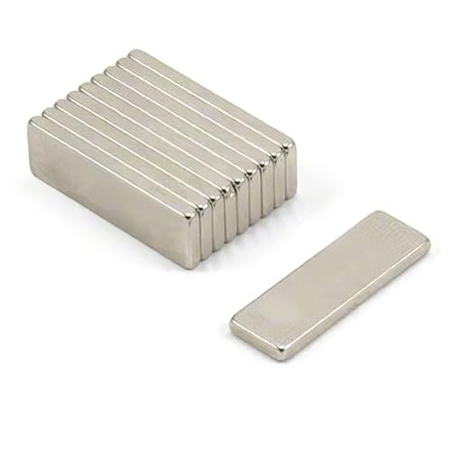 STRONG MAGNETS 25x8x2 mm N52 GRADE neodymium block small thin rectangle magnet (20)