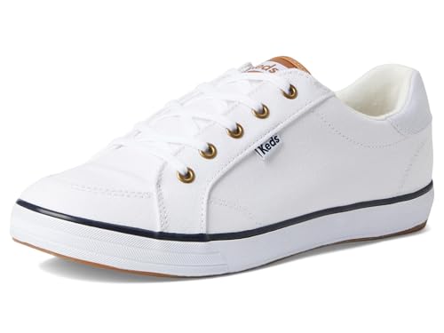 Keds Center 3 Lace Up, Sneaker Womens, White/Navy Canvas, 6 Medium by Keds - Used condition - Image 9