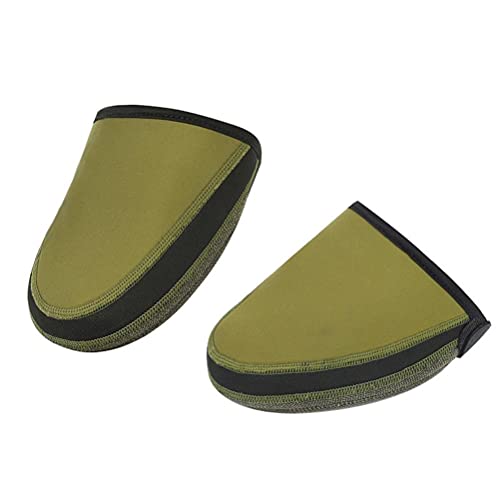 Cubiertas para zapatos de ciclismo, capa resistente al clima con forro de lana cálida, cubre dedos térmicos a prueba de viento para clima frío, banda elástica y puntera de kevlar para bicicleta de carretera y montaña miniatura 1