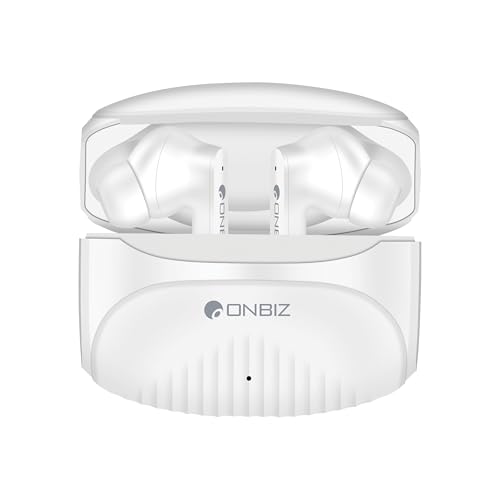 Image of Premium & Stylish True Wireless Earbuds, Bluetooth 5.4, 45 Hour Playback, 10mm Drivers, Type-C Charging (White)