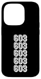 Installation facile 603 Indicatif régional Vancouver BC Coque pour iPhone 14 Pro